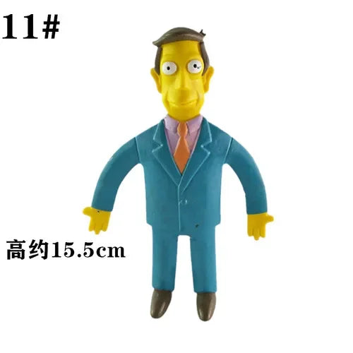 NJ Croce The Simpsonas Figure Bendable Doll Ornaments Accessories Fantasy Figurines Children Present