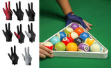 1pcs Polyester Spandex Snooker Billiard Cue Glove Pool Left Hand Open Three Finger Accessory 3 Fingers Pool Billiard Gloves