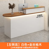 White Stylish Reception Desks Corner Light Bar Office Checkout Reception Desks Beauty Salon Mostrador Commercial Furniture