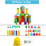 Wooden Building Blocks Set with Storage Bag Wooden Toys for Kids Assembled Building Blocks Early Educational Toys for Children