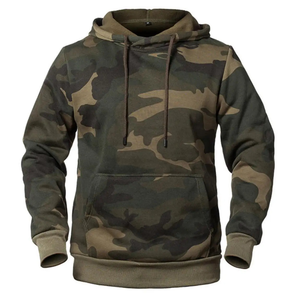 2023 Hoodies Trendy Fleece Mens Autumn Winter Casual Hoodies Men Camouflage Pullover Sweatshirts Male Outwear Hooded Collar Tops