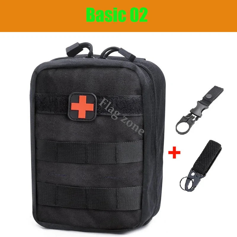 Tactical Molle First Aid Kit Survival Bag Emergency Pouch Military Outdoor Travel Waist Pack EDC Hunting Camping Lifesaving Case