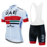 UAE Cycling Mtb Tricuta Man Uniform Men's Clothing Pants Jersey Costume Bike Clothes Shorts 2024 Laser Cut Mens Complete Bib Gel