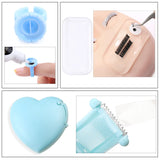 Eyelash Extension Supplies Set Glue Rings Tape Cutter Scissor Forehead Sticker Mirror Glue Storage Tank Makeup Accessories Tools