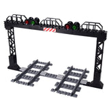 City Trains Train Rail Crossing Track Rails Soft Tracks Cruved Straight Railway Building Blocks Bricks DIY Toys For Children Boy