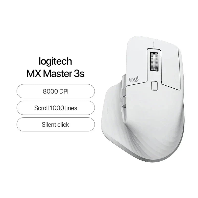 Original New Logitech MX Master 3S Mouse Wireless Bluetooth Mouse Office Mouse with Wireless 2.4G For PC Laptop