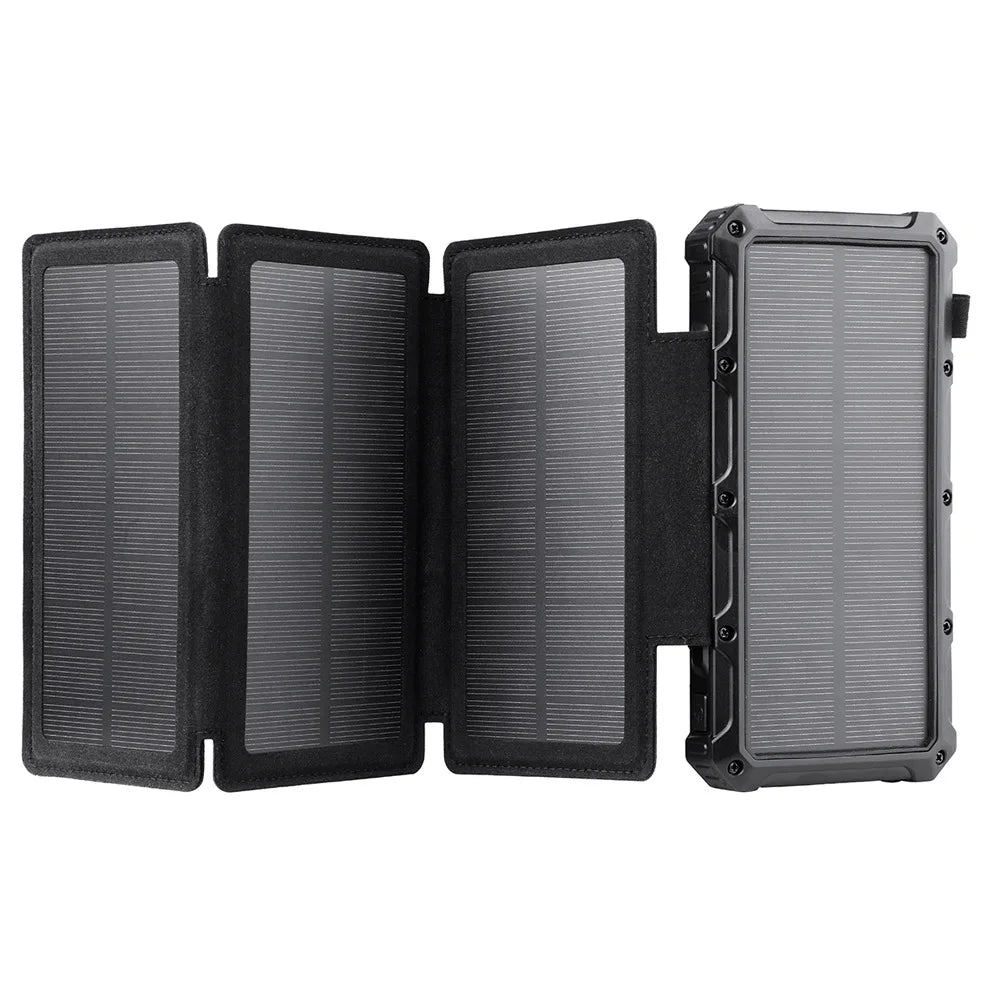 Portable Cute Folding Charger Travel Powerbank Led Solar Cell Pack Super Capacitor Mobile Phone Power Bank with Sos Light