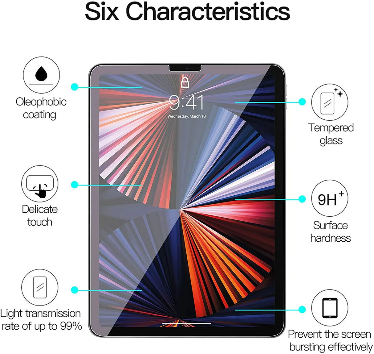 Glass Screen Protector for Lenovo Tab M10 HD (2nd Gen) 10.1" TB-X306F TB-X306X tablet tempered glass protective film