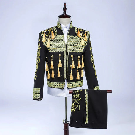 Spanish Bullfighter Costume European Performance Suit Annual Meeting Stage Banquet Drama Men'S Court Clothes Traje De Luces