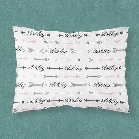 Name Personalized Baby Crib Cushion Cover Cute Bed Pillow Case for New Born Girl Boy Custom DIY Birthday Gift Bed Linen Bedding