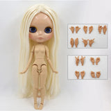 ICY DBS Blyth Doll 1/6 bjd toy joint body tan skin doll 30cm shiny face for DIY custom doll