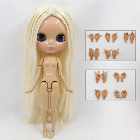 ICY DBS Blyth Doll 1/6 bjd toy joint body tan skin doll 30cm shiny face for DIY custom doll