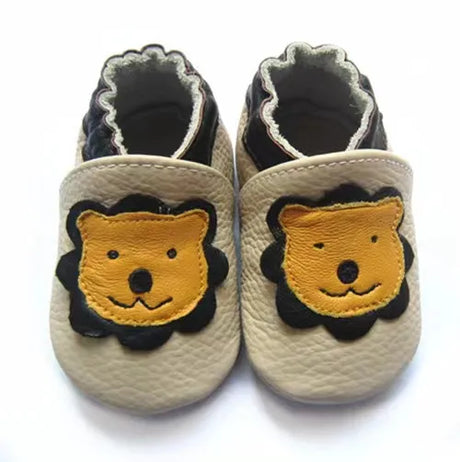 Baby Shoes Cow Leather Bebe Booties Soft Soles Non-Slip Footwear For Infant Toddler First Walkers Boys And Girls Slippers