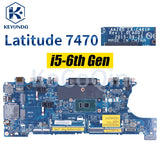 For DELL Latitude E7470 7470 Notebook Mainboard LA-C461P 0VNKRJ 0DGYY5 0YDW8F 03GMP2 0V2N4V I3 I5 I7 6th DDR4 Laptop Motherboard