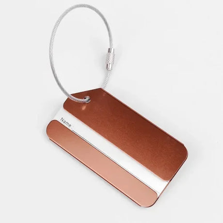 Suitcase Address Label Holder Fashion Metal Luggage Tags Baggage Name Tags Aluminium Alloy Luggage Tag Travel Accessories