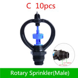 1/2" Garden Lawn Sprinkler Cooling Butterfly-shaped Rotating Sprinkler Vegetable Automatic Sprinkler Farm Irrigation Equipment