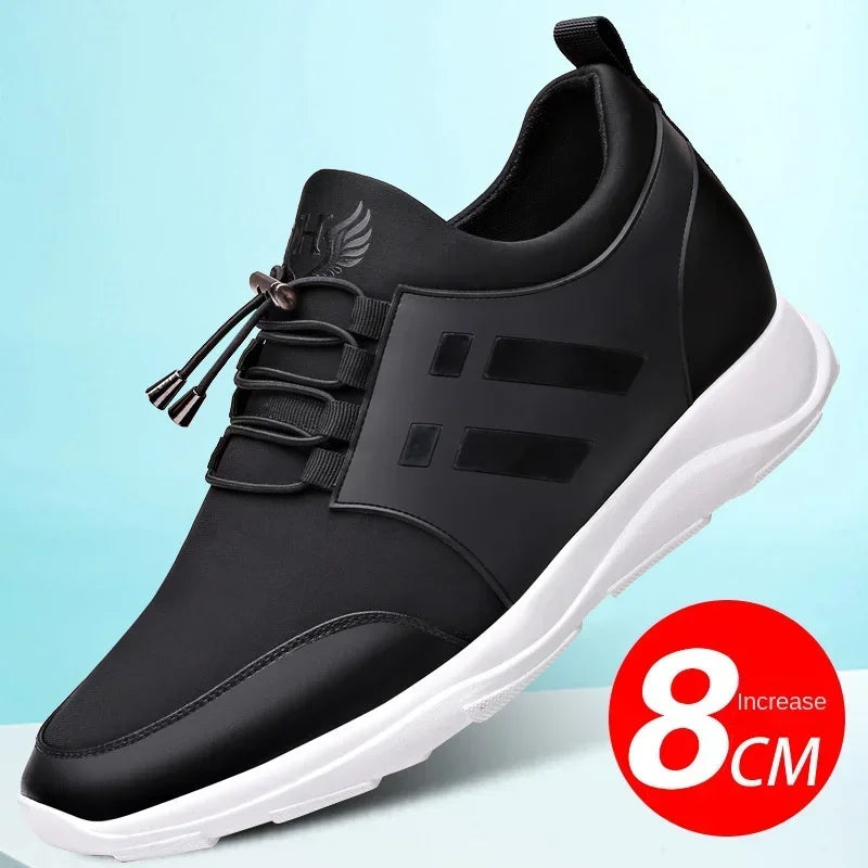 TAFN Men's shoes with invisible inner height, wear-resistant leather shoes, genuine leather sports shoes, men's casual shoes