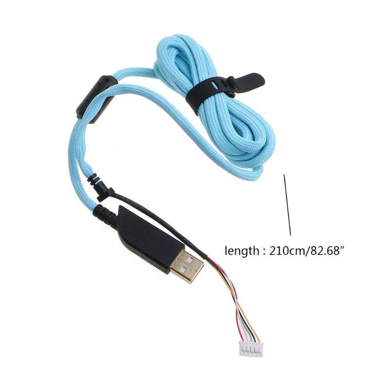 For Keyboard Mouse Replacement Cable Umbrella Rope Mouse Cables Soft Durable