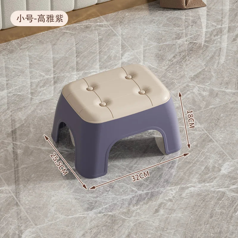 New Small Household Shoe Changing Stool Small Chair Ins Sofa Living Room Foot Rest Stool Tea Table Children Bathroom Footstool