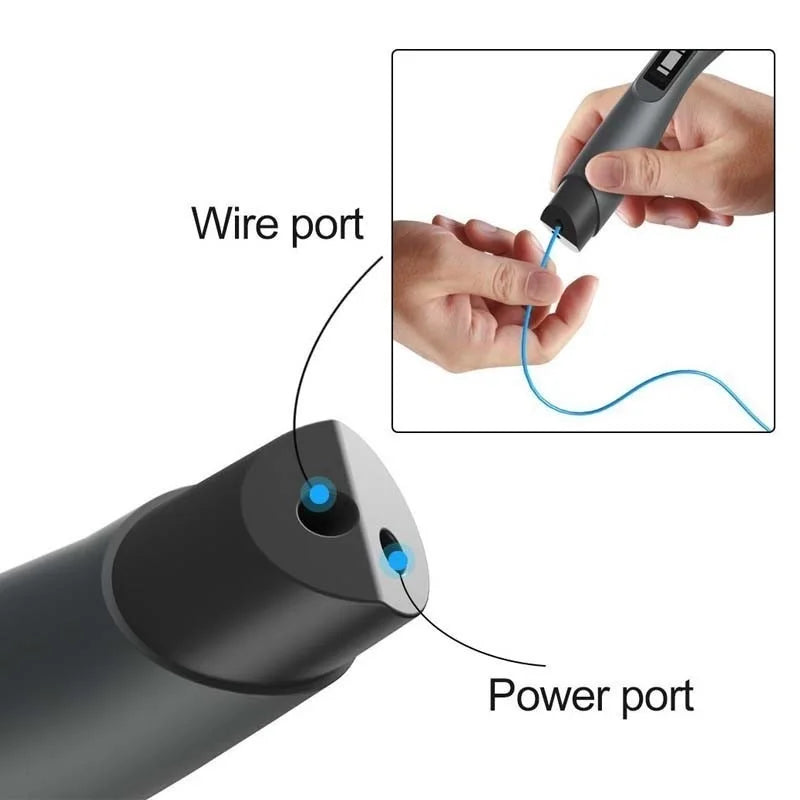 Creative 3D Drawing Pen by SUNLU - SL-300A with Dual Temperature Settings for Kids and Adults, Compatible with PLA/ABS/PCL Filaments