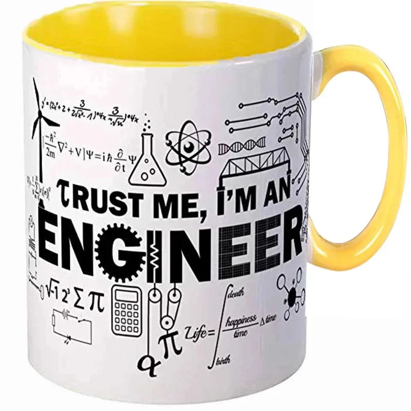 Engineer Cups Mechanic Coffee Mugs Scientific Technical Office Coworker Gifts Ceramic Coffeeware Tea Teaware Driver Drinkware