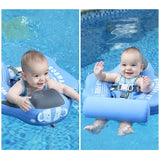 Mambobaby Non Inflatable Baby Swimming Float Sunvisor Foot Pad Seat Float Baby Swimming Toys Fun  Boys Girls Gift