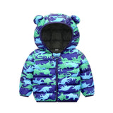 Better versatile Winter jacket boys and girls sweet cartoon print hooded warm coat 0-7 year old Bebe fashion children's clothing