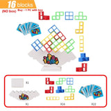 HOT Stacking Blocks Tetra Tower Balance Game Stacking Building Blocks Puzzle Board Assembly Bricks Educational Toys for Children