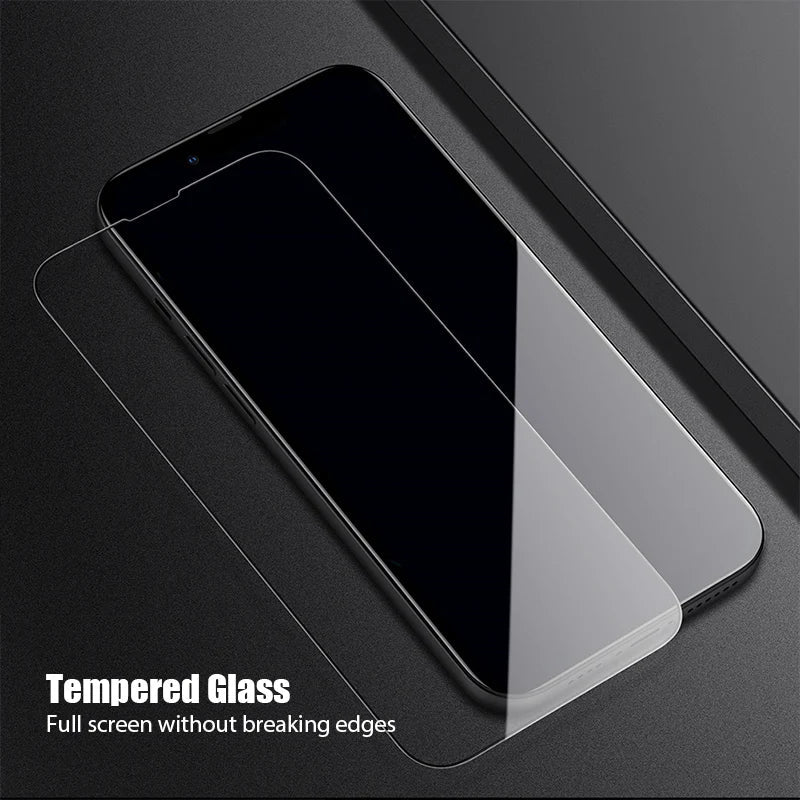 5PCS Protective Glass For iPhone 14 13 12 11 Pro Max Screen Protector for iPhone 13Mini 8 7 6 14 Plus X XR XS Max SE 2020 Glass