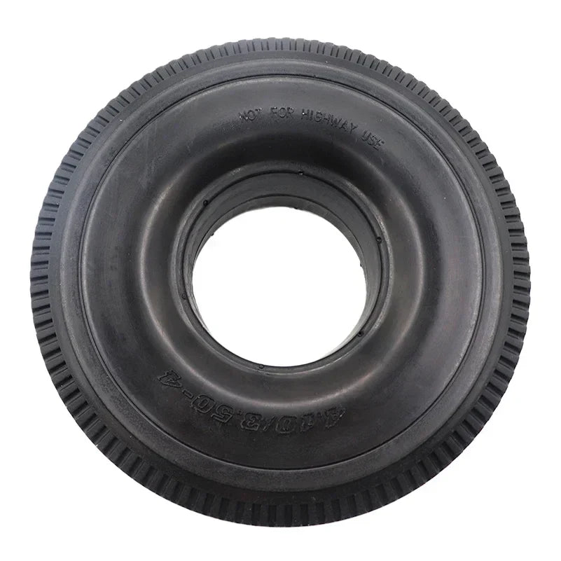 4.10/3.50-4 Tire Solid Tire 4.10-4 3.50-4 Tyre 47cc 49cc Chunky for Electric Tricycle,Trolley,Electric Scooter,warehouse Car ATV