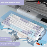 Ajazz Ak820 RGB Tri-Mode Gaming Mechanical Keyboard 82 Key Bluetooth 2.4GHz Wireless Gamer Keyboard Custom Gasket for Pc Laptop