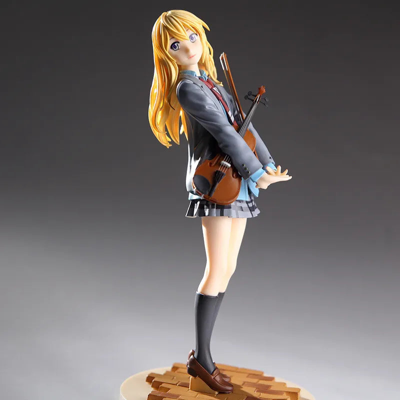 Anime action figure your lie in april kaori miyazono cartoon doll PVC 20cm box-packed japanese figurine world 20 cm