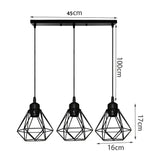 Nordic creative iron single head chandelier simple modern personality living bar table bedroom dining decoration Light Fixture