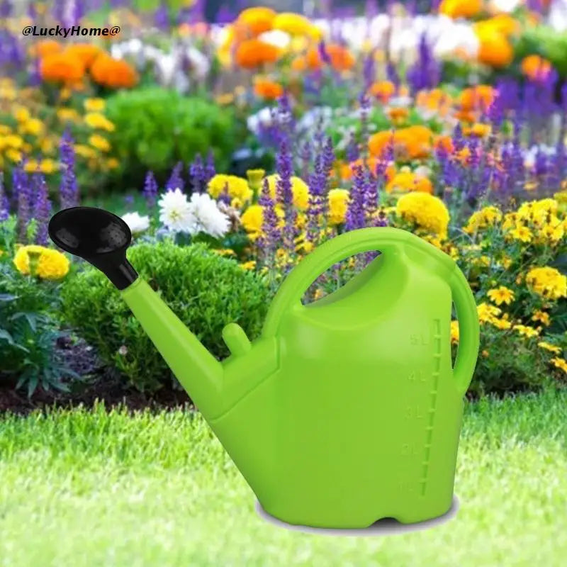 Large Capacity 5L Watering Can Long Spout Portable Manual Irrigation Small Spray Bottle Thickening Plant Watering Pot