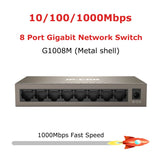 5 8 Port Full 1000Mbps Gigabit Network Switch Ethernet Smart Switcher High Performance RJ45 Hub Internet Splitter