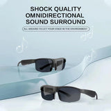 Smart Glasses Headset Wireless Bluetooth-compatible 5.3 Hands-Free Calling HD Noise Reduction Waterproof Music Audio Sunglasses