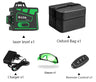 HILDA Laser Level 12 Lines 3D Level Self-Leveling 360 Horizontal And Vertical Cross Super Powerful Green Laser Level