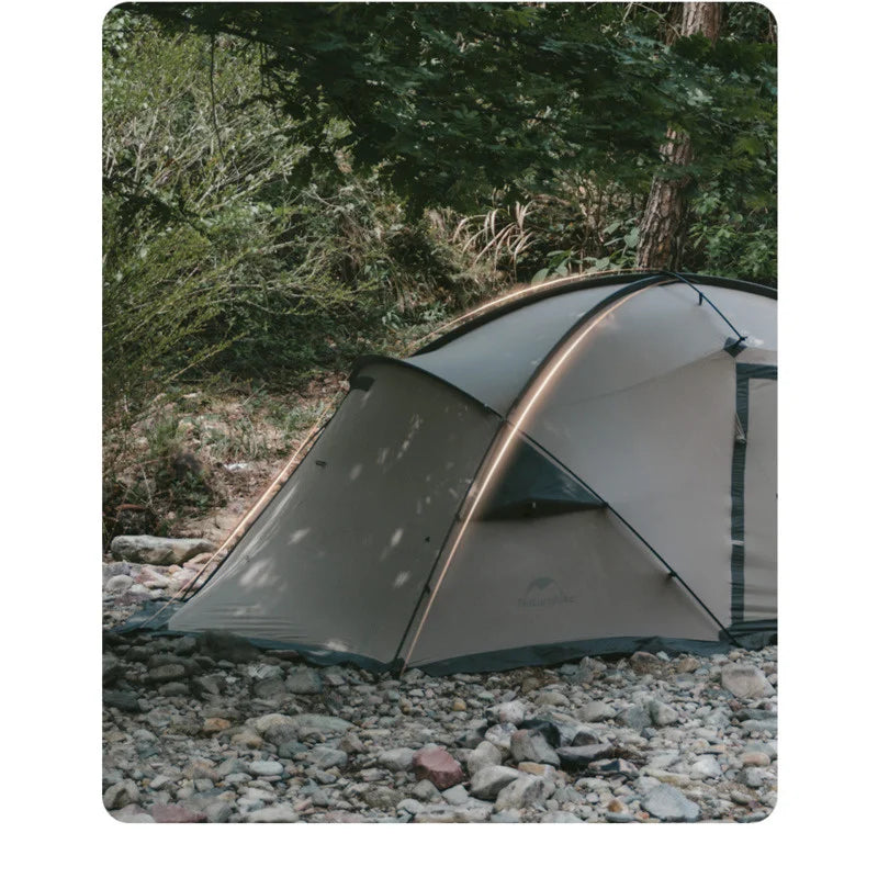 Naturehike 2023 New Outdoor Lightweight One Room One Hall Rainproof and Sunscreen Camping Tent Two Person Camping Tent