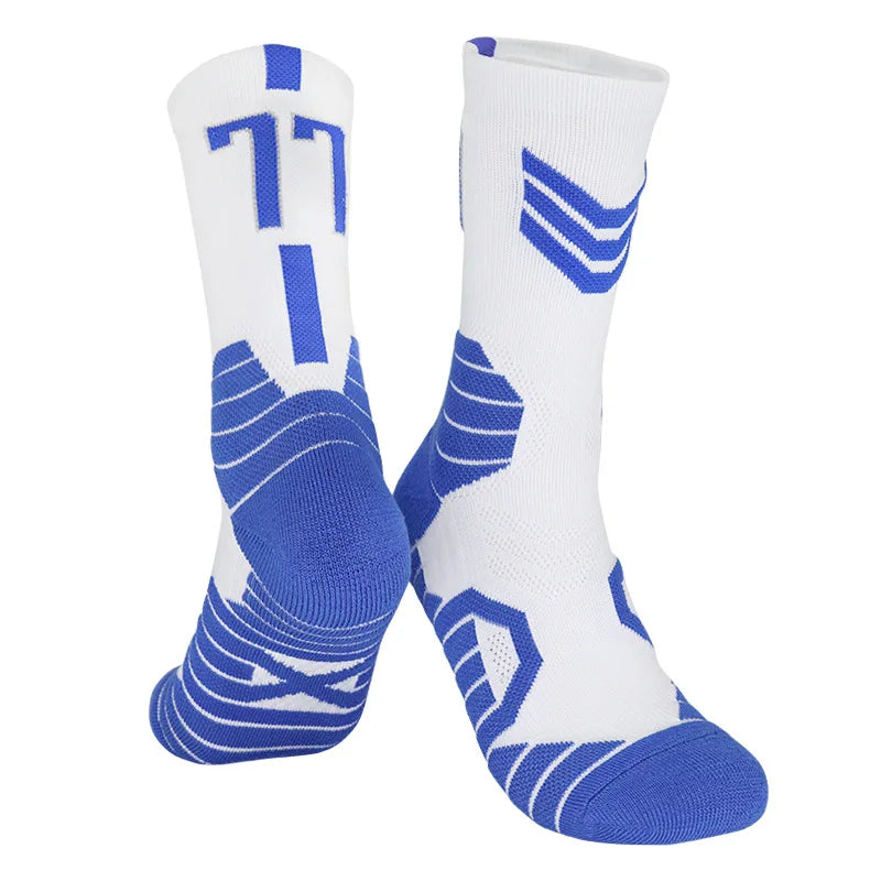 $19.99 5 Pairs Men's Athletic Crew Socks Performance Thick Cushioned Sport Basketball Running Training Compression Sock