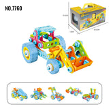 Soft Nut Assembly Building Block Integrated Inertia STEM Assembly Toy Gift Storage Box