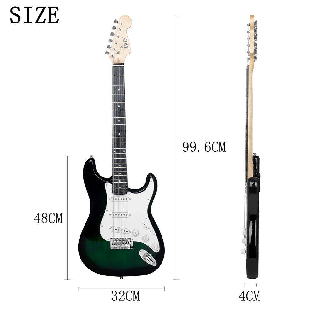 IRIN 39 Inch 21 Frets Electric Guitar 6 String Basswood Body Electric Guitar With Speaker Necessary Guitar Parts & Accessories