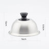 Stainless Steel Round Pot Lids Cover Basting Steaming Cover Burger Cover Dust-proof Cheese Melting Dome for BBQ Accessories