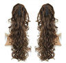 Synthetic Long Wavy Claw Clip On Ponytail Drawstring Hairpiece Wave Curly Black Brown Blonde Ombre Fake Hair for Women