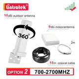 2G 3G 4G LTE GSM UMTS 360° Antenna Kit Outdoor + Indoor + Coaxial Cable for Cell Mobile Phone Signal Booster Amplifier Repeater