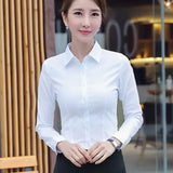 White Shirt Woman 6XL Plus Size Blouse Office Lady Pink Shirt Long Sleeve Women Shirts and Blouss Korean Fashion New Ladies Tops