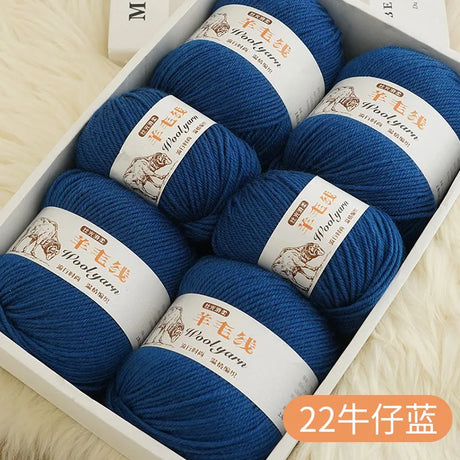 Top Quality Wool Blended Crochet Yarn Knitting Sweater Scarf Woollen Thread Thick Yarn 4ply 3pcs*100g=300grams Free shipping