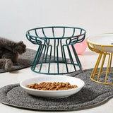 Water Cats Ceramic Stand Accessories Doggie Bowl Outdoor Feeding Pet Treats Drinking Raised Supplies for &amp.dogs Cat Food