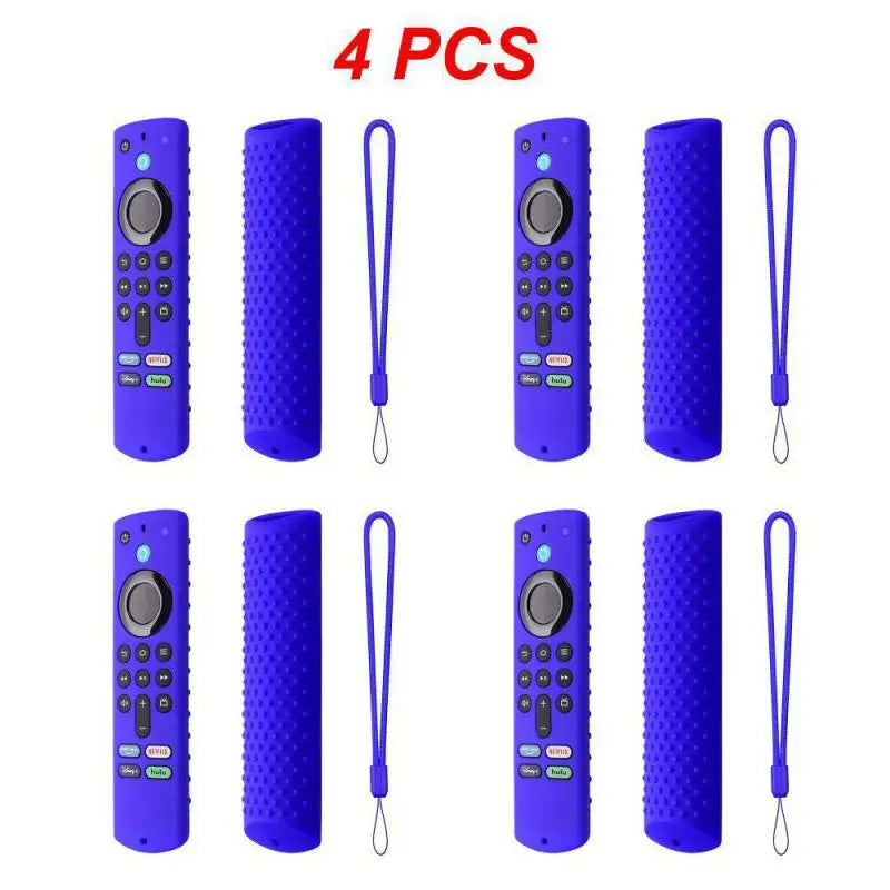 1~4PCS For Amazon Fire TV Stick 4K TV Stick Remote Silicone Case Protective Cover Skin Remote Control Protection Silicone Cover