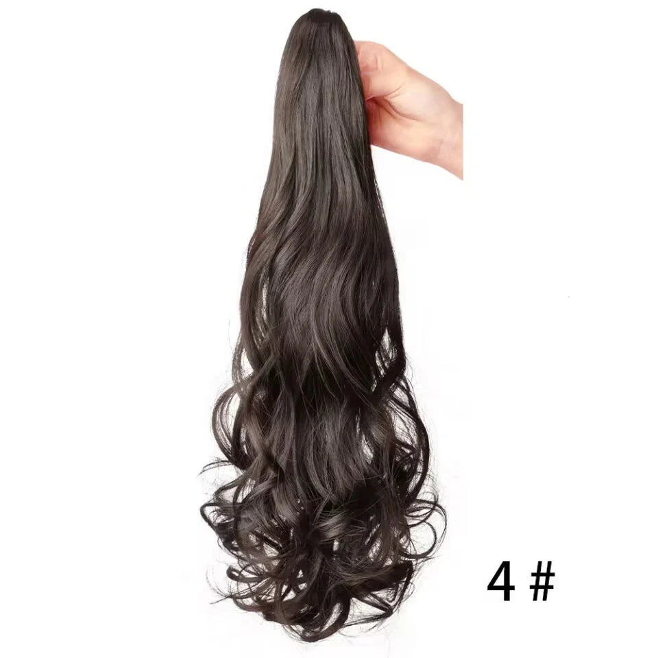 Ponytail Extension Wavy Curly Ponytail Hair Extension Synthetic Hair Extensions Ponytail Drawstring Hairpieces for Women