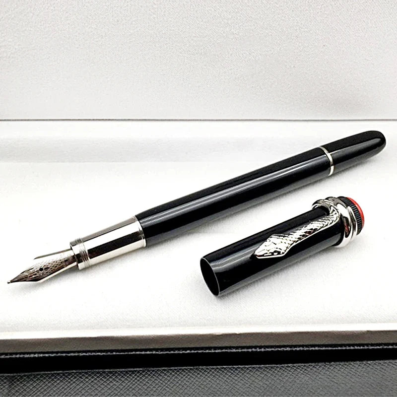 PPS Inheritance Series MB Red&Black Classic Fountain Rollerball Ballpoint Pen with Exquisite Snake Clip Writing Smooth